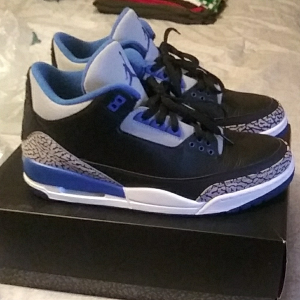 Men Sport blue retro Jordan 3 sz12